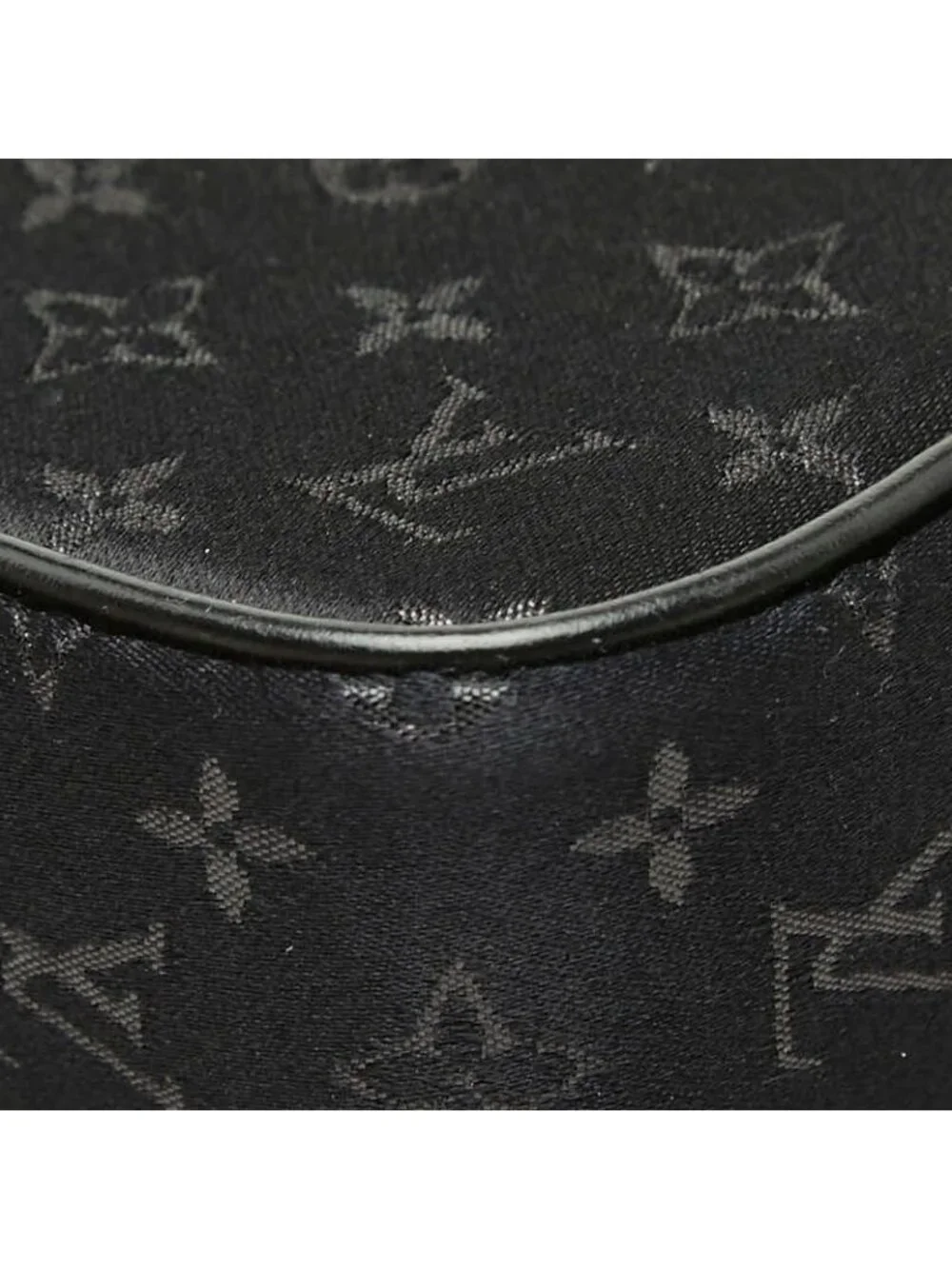 Louis Vuitton Monogram Satin Pochette Kondouffe Shoulder Bag Black